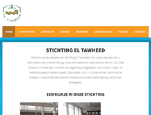 Tablet Screenshot of eltawheed.nl